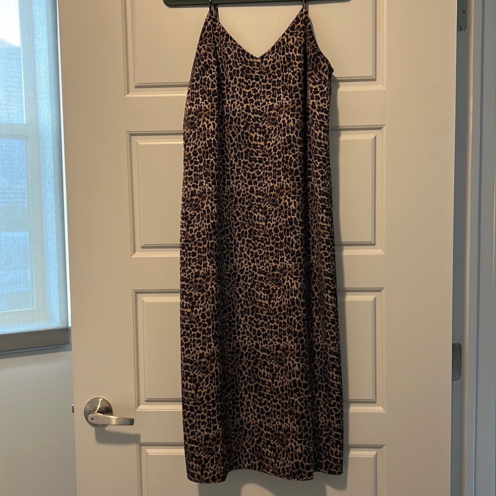 J Crew Satin Midi Dress